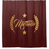 ゴールデンローレルリース シャワーカーテン (正面)