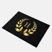 ゴールデンローレルリース ドアマット (アングル)