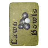 ゴールデンローンボウルデザイン、記憶泡風呂マット バスマット (正面縦)