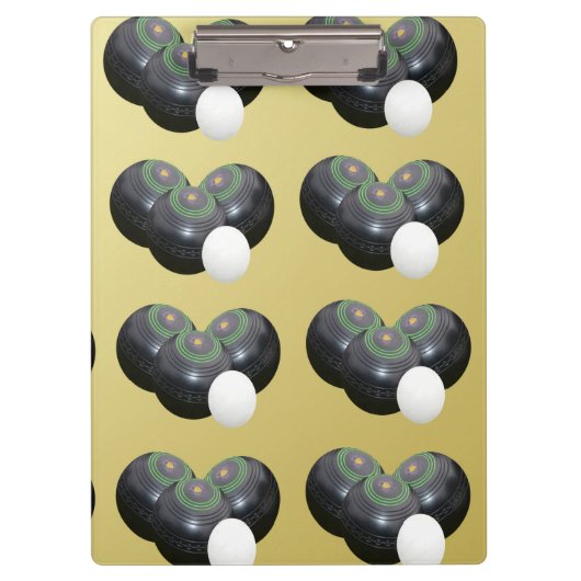 ゴールデンローンボウル、クリップボード クリップボード (正面)