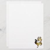 ゴールデンロ中国のスターイデオグラム〔占星術の〕十二宮図誕生日LH (正面/裏面)