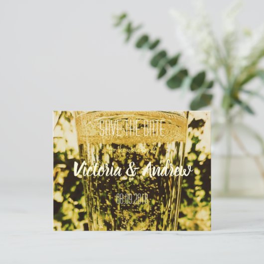 ゴールデンワきらめくイングラス日付ポストカードの保存 案内ポストカード (スタンド正面)