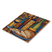 ゴールデンワイングラスの静物詩 タイル (側面)