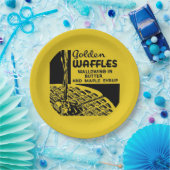 ゴールデンワッフルズブレックファースト ペーパープレート (パーティー)