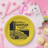 ゴールデンワッフルズブレックファースト ペーパープレート (パーティー)