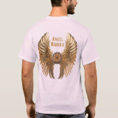 ゴールデンワリアエンジェルウィングズピンク Tシャツ (裏面)