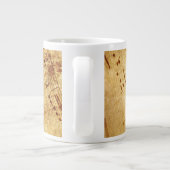 ゴールデンヴィンテージアンティークシート音楽スコアシート ジャンボコーヒーマグカップ (裏面)