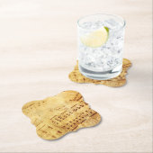 ゴールデンヴィンテージアンティークシート音楽スコアシート ペーパーコースター (インサイチュ)