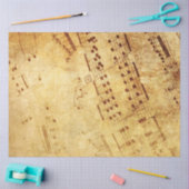 ゴールデンヴィンテージアンティークシート音楽スコアシート 薄葉紙 (クラフト)