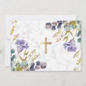 ゴールデンヴィンテージエレガントフローラ第1回聖餐会 招待状 (裏面)