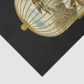 ゴールデンヴィンテージバードケージウィンターシーン 薄葉紙 (詳細)