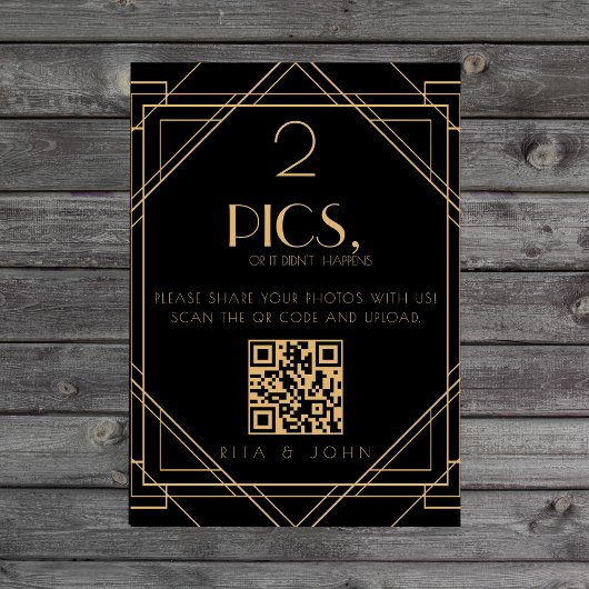 ゴールデンヴィンテージ写真またはシーティングチャートが表示されない 台座サイン