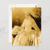 ゴールデンヴィンテージ花嫁写真 ポストカード (正面/裏面)