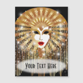 ゴールデンヴェネツィアカーニバルパーティーマスク (正面)