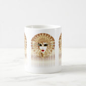 ゴールデンヴェネツィアカーニバルパーティーマスク コーヒーマグカップ (中央)