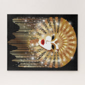 ゴールデンヴェネツィアカーニバルパーティーマスク ジグソーパズル (横)