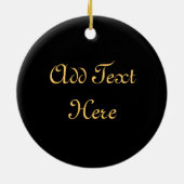 ゴールデンヴェネツィアカーニバルパーティーマスク セラミックオーナメント (裏面)