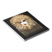 ゴールデンヴェネツィアカーニバルパーティーマスク ノートパッド (アングル)