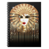 ゴールデンヴェネツィアカーニバルパーティーマスク ノートブック (正面)