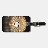 ゴールデンヴェネツィアカーニバルパーティーマスク ラゲッジタグ (正面横)