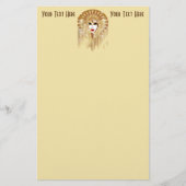 ゴールデンヴェネツィアカーニバルパーティーマスク 便箋 (正面)