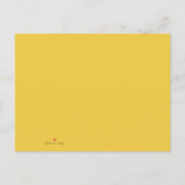 ゴールデン中国のオックスニューイヤーホリデイP インビテーションポストカード (裏面)