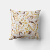 ゴールデン中国のスタイル、水色桜パターン。 クッション (裏面)