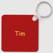 ゴールデン中国のスネークイヤーパーソナライズされたSqK キーホルダー (裏面)