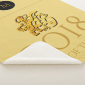 ゴールデン中国のドッグペーパーカット2018モノグラムメディアB シェルパブランケット (3/4)