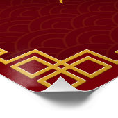 ゴールデン中国のドラゴン旧正月2024 ポスター (コーナー)