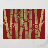 ゴールデン中国のニューイヤーラビット 箔シーズンカード (裏面)