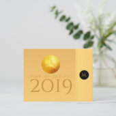 ゴールデン中国のピグペーパーカット2019モノグラムポストC ポストカード (スタンド正面)