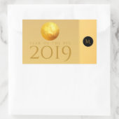 ゴールデン中国のピグペーパーカット2019モノグラムRスティック 長方形シール (バッグ)