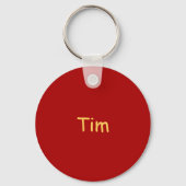 ゴールデン中国のホースイヤーパーソナライズされたRK キーホルダー (裏面)