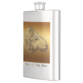 ゴールデン中国のラム2015年新年 – クラシックフラスコ フラスク (左)