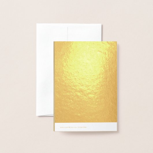 ゴールデン中国の紙カットオックス年2021ラグジュアリーGC 箔カード (裏面封筒付き)