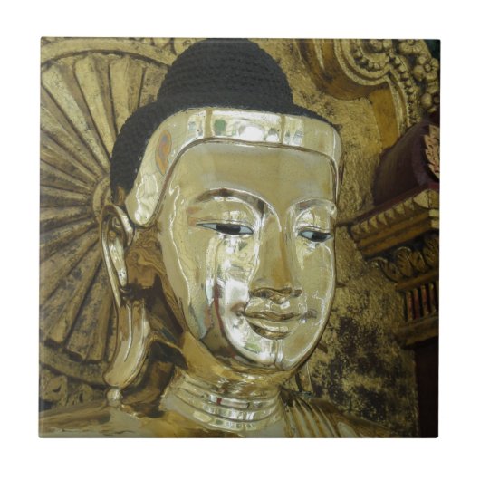 ゴールデン仏像 励ましの愛 タイル (正面)