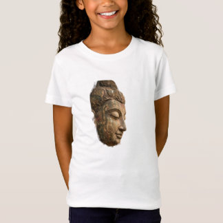 ゴールデン仏顔グラフィックTシャツ | 平和な禅と精神性 Tシャツ