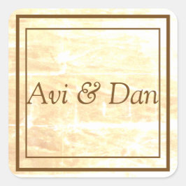 ゴールデン伝統のステッカーまたは封筒用シール スクエアシール