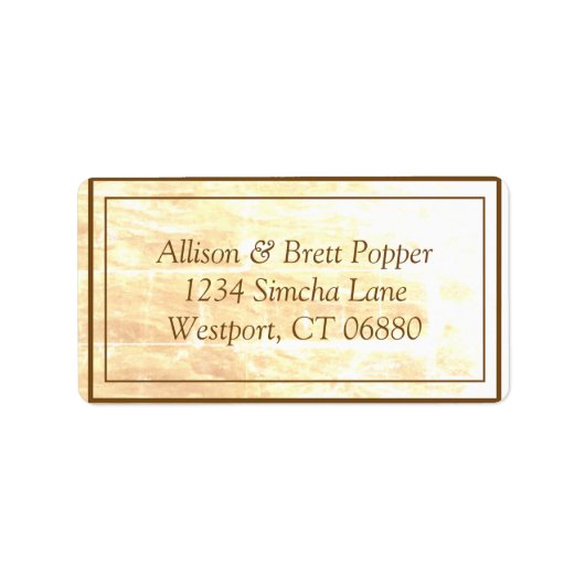 ゴールデン伝統住所 シール (正面)