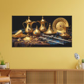 ゴールデン伝統 – エレガンスの最高傑作 キャンバスプリント (インサイチュ (リビング))