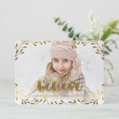 ゴールデン信じ | リースお洒落ホリデーカード シーズンカード (スタンド正面)