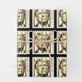 ゴールデン刑務所の後ろのトランプバースタンプデザイン ラッピングペーパーシート (インサイチュ)