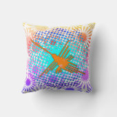 ゴールデン動揺してナスカラインハミングバード クッション (裏面)