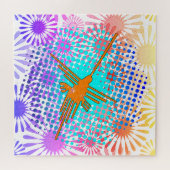 ゴールデン動揺してナスカラインハミングバード ジグソーパズル (横)