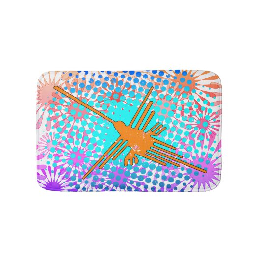 ゴールデン動揺してナスカラインハミングバード バスマット (正面)