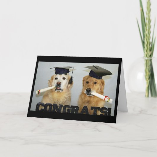 ゴールデン卒業おめでとう カード (正面)