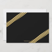 ゴールデン卒業招待状 招待状 (裏面)