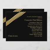 ゴールデン卒業招待状 招待状 (正面/裏面)