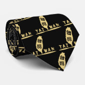 ゴールデン台湾地図logo_black ネクタイ (ロール)